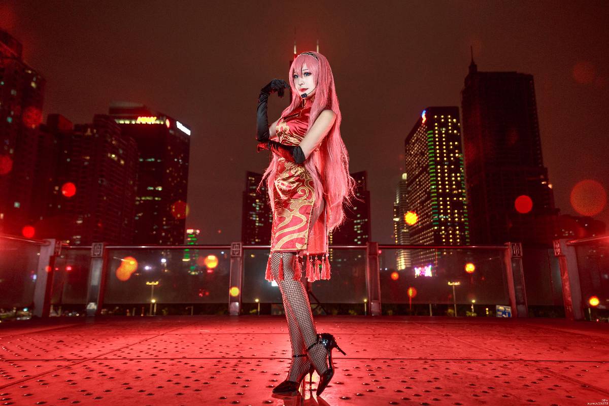 Phòng khiêu vũ "Vocaloid" vào cuối thế kỷ Luka Hongyu Cheongsam c o s p l a y