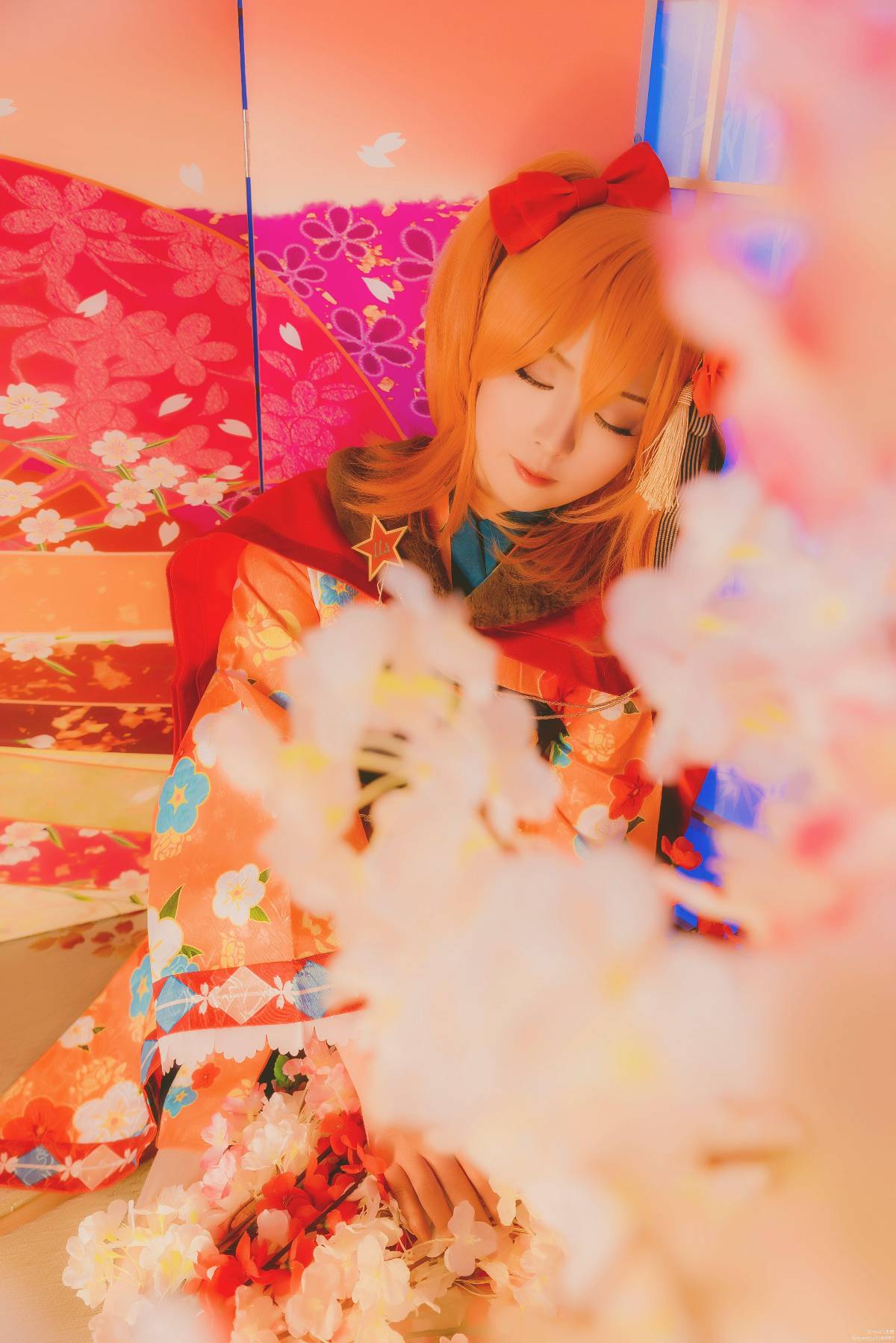 "Lovelive" Honoko Takasaka Taisho Kimono Awakening C O S P L A Y