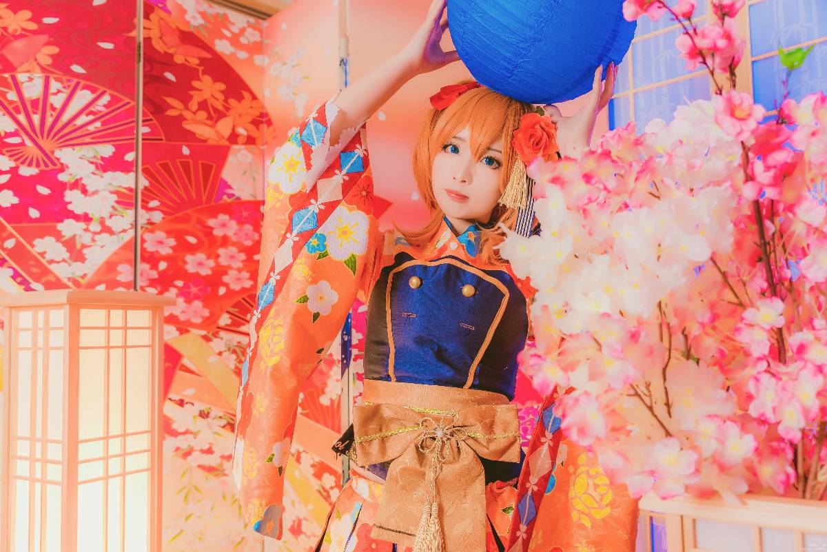 "Lovelive" Honoko Takasaka Taisho Kimono Awakening C O S P L A Y
