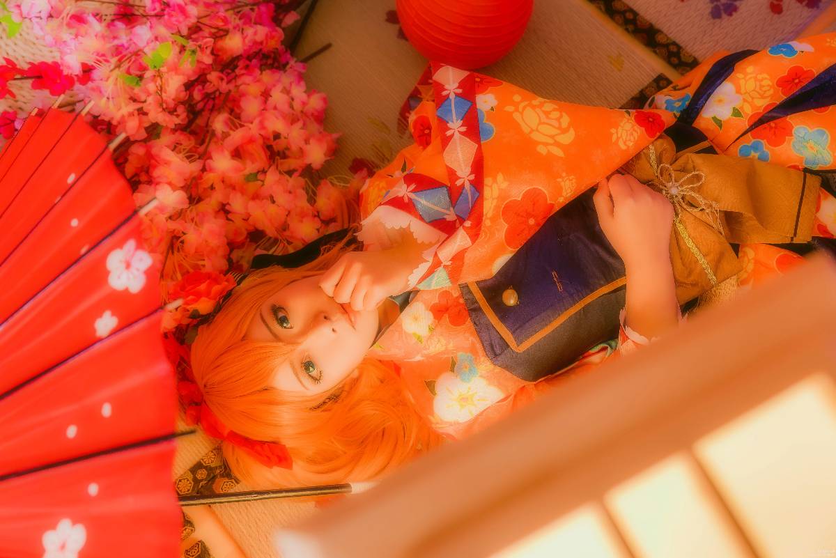 "Lovelive" Honoko Takasaka Taisho Kimono Awakening C O S P L A Y
