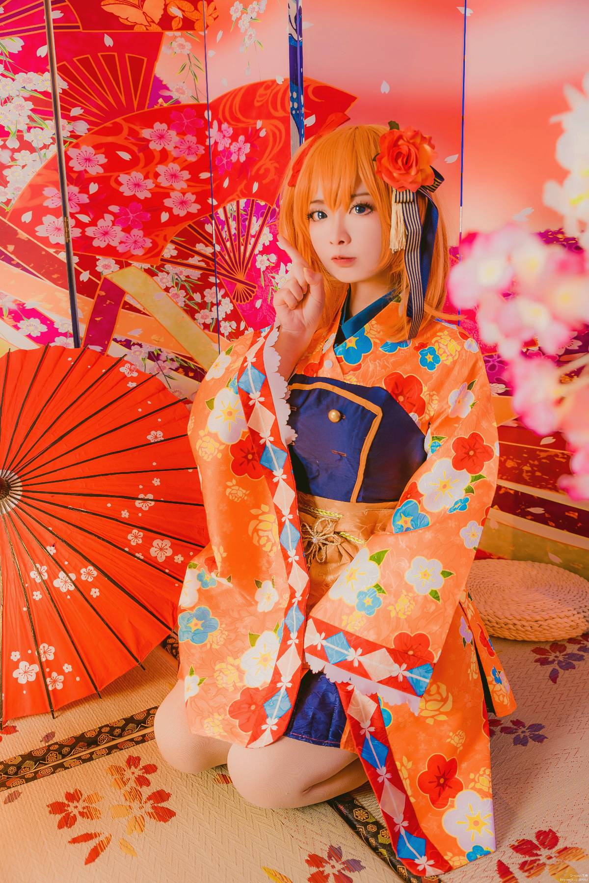 "Lovelive" Honoko Takasaka Taisho Kimono Awakening C O S P L A Y