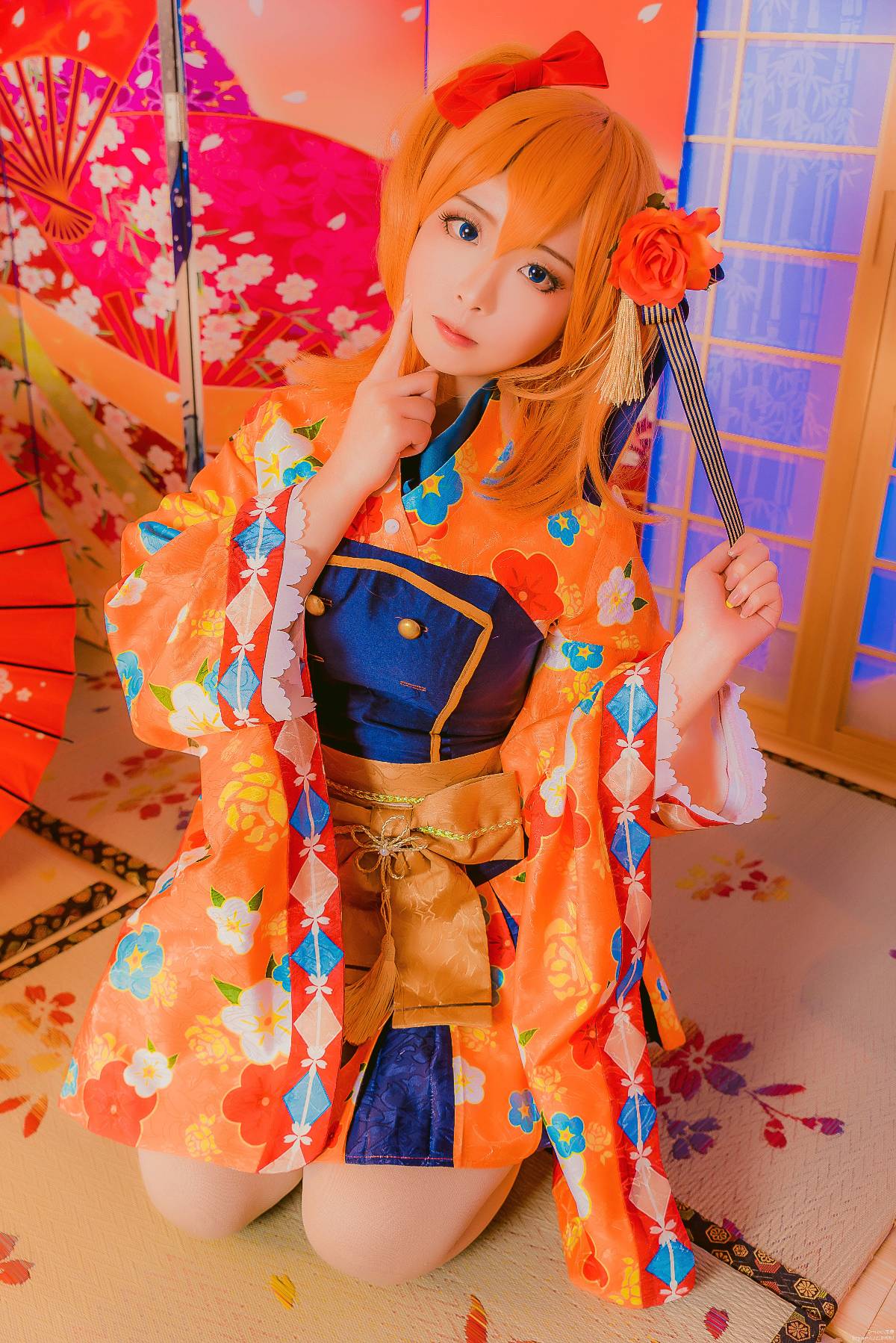 "Lovelive" Honoko Takasaka Taisho Kimono Awakening C O S P L A Y