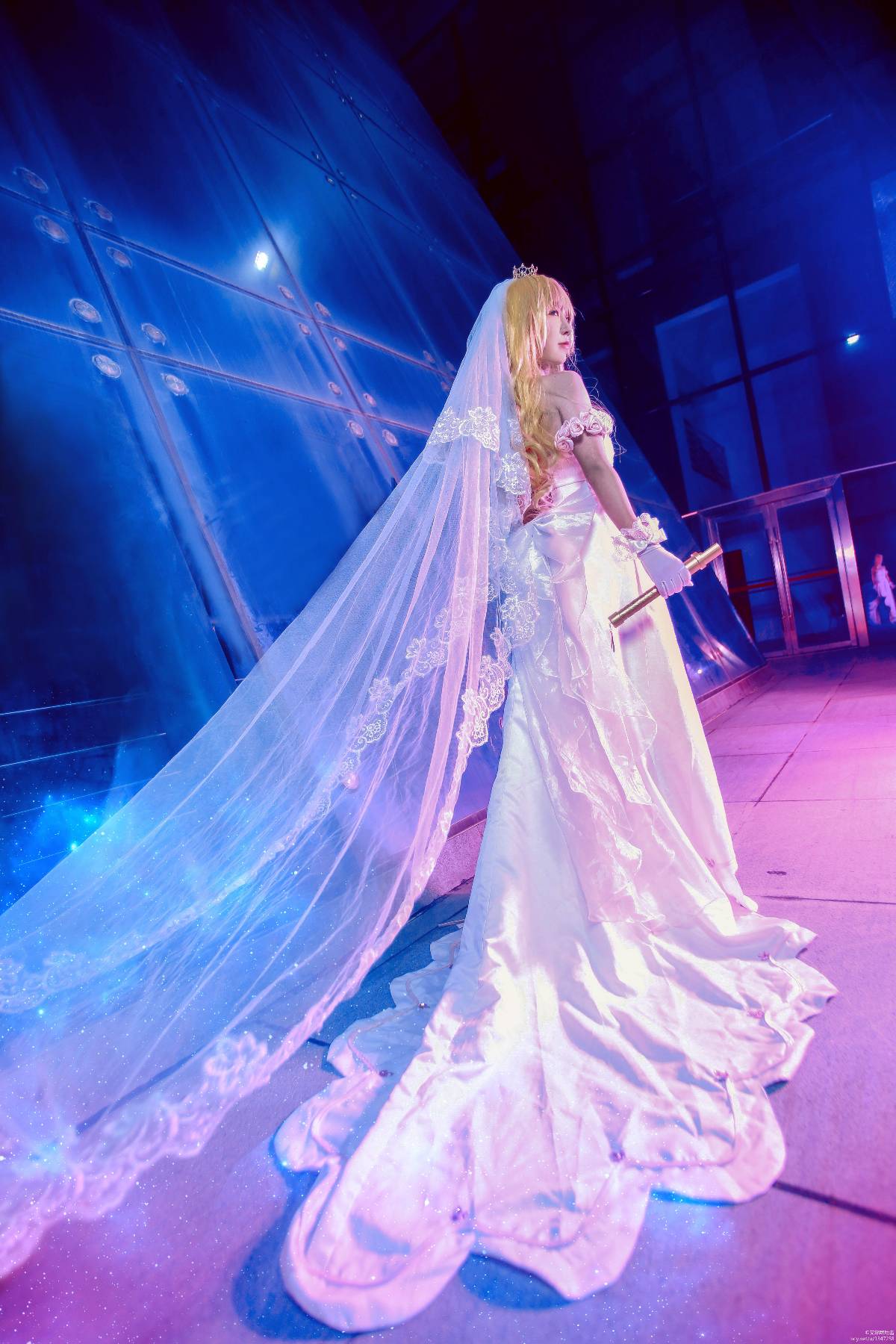 "Macross f" Galaxy Fairy Sherylnome Váy cưới C o S P L A Y