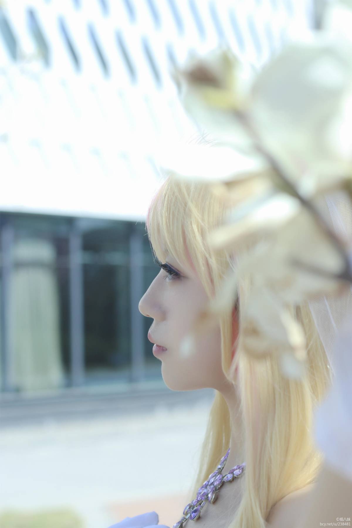 "Macross f" Galaxy Fairy Sherylnome Váy cưới C o S P L A Y