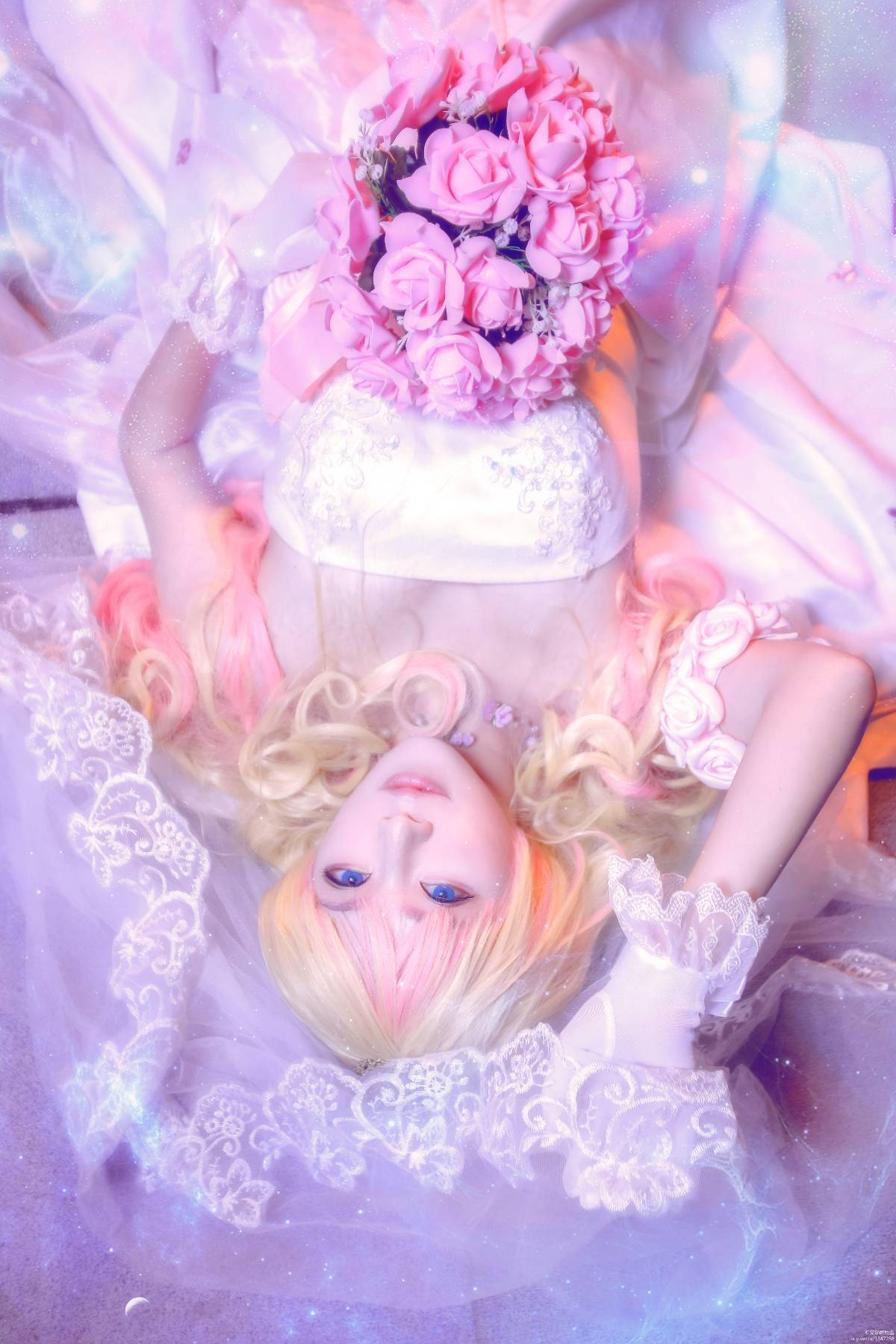 "Macross f" Galaxy Fairy Sherylnome Váy cưới C o S P L A Y