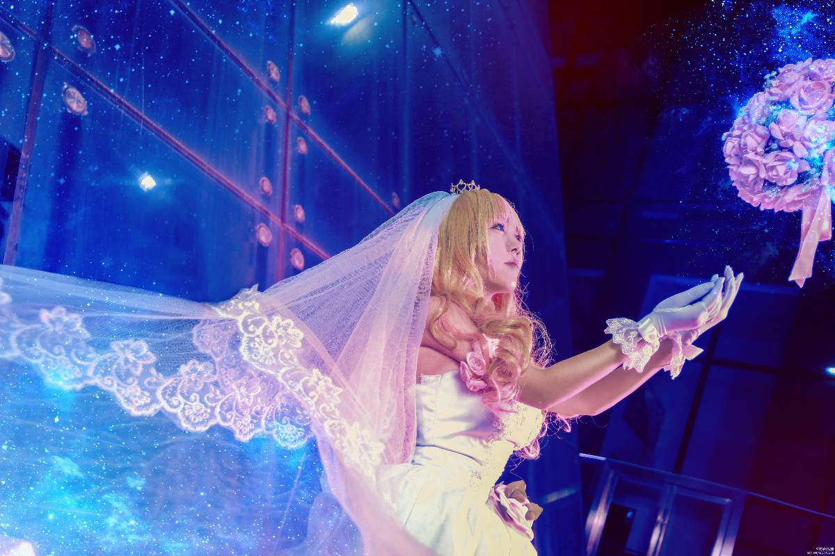 "Macross f" Galaxy Fairy Sherylnome Váy cưới C o S P L A Y