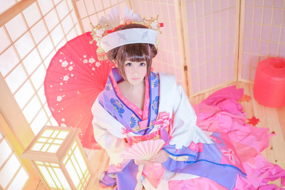"Trò chơi di động Onmyoji" Sakura Demon Awakening C o S P L A Y