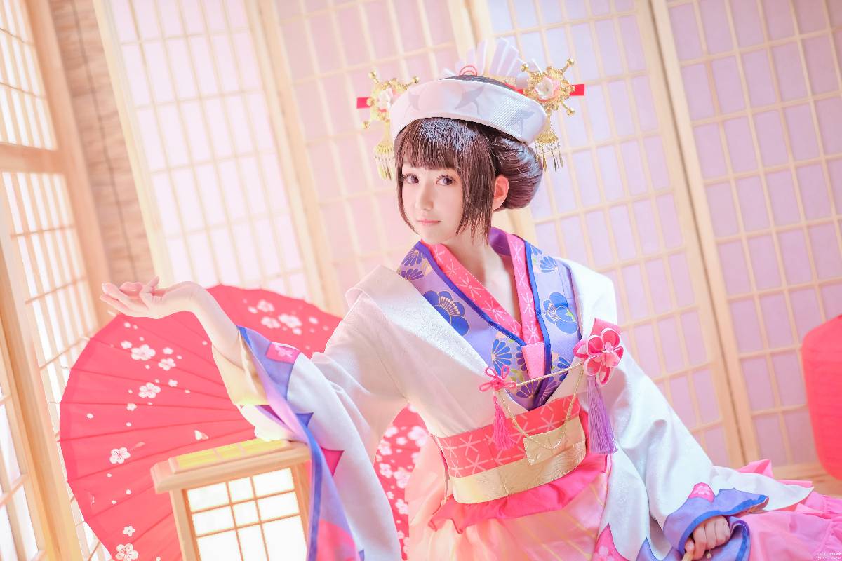 "Trò chơi di động Onmyoji" Sakura Demon Awakening C o S P L A Y