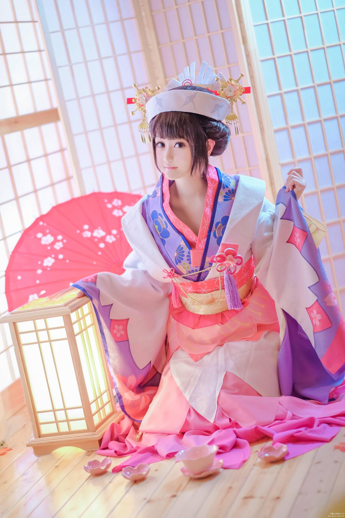 "Trò chơi di động Onmyoji" Sakura Demon Awakening C o S P L A Y