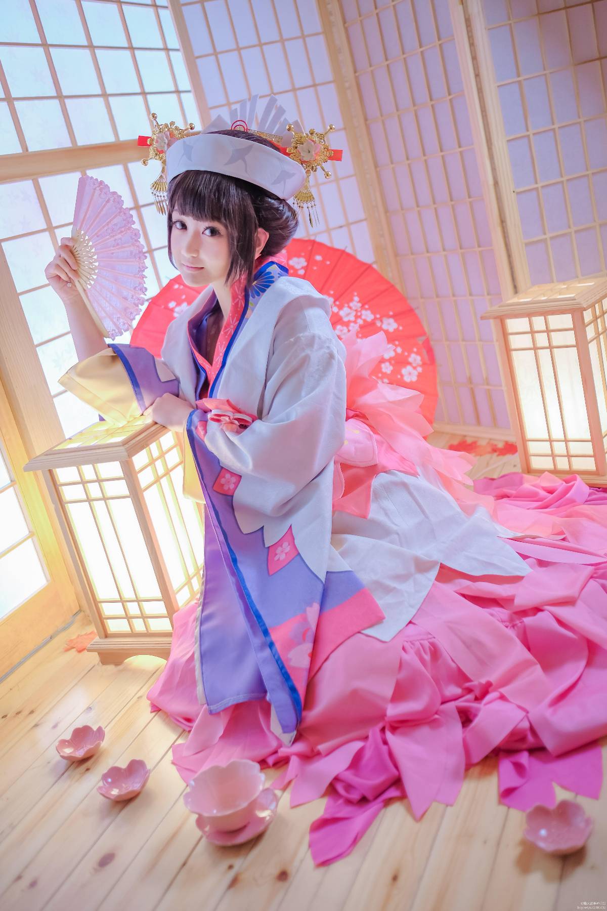 "Trò chơi di động Onmyoji" Sakura Demon Awakening C o S P L A Y