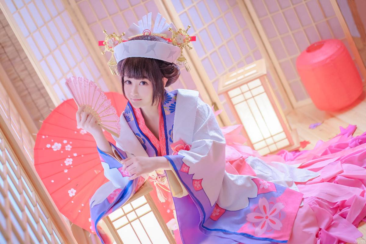 "Trò chơi di động Onmyoji" Sakura Demon Awakening C o S P L A Y