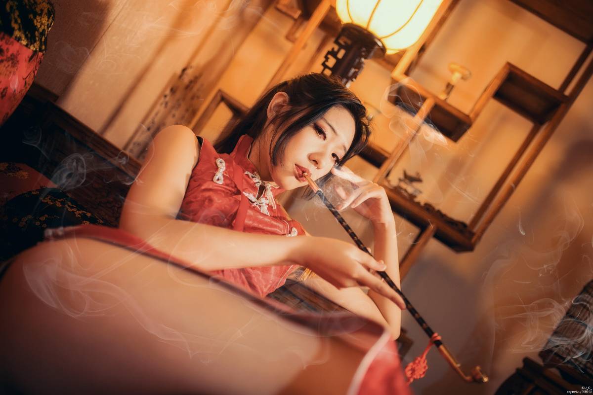 "Kiếm sĩ yêu thích phiên bản trực tuyến 3" Yao Zifeng Junniang Cheongsam C o s p l a y