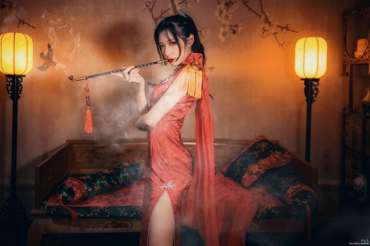 "Kiếm sĩ yêu thích phiên bản trực tuyến 3" Yao Zifeng Junniang Cheongsam C o s p l a y