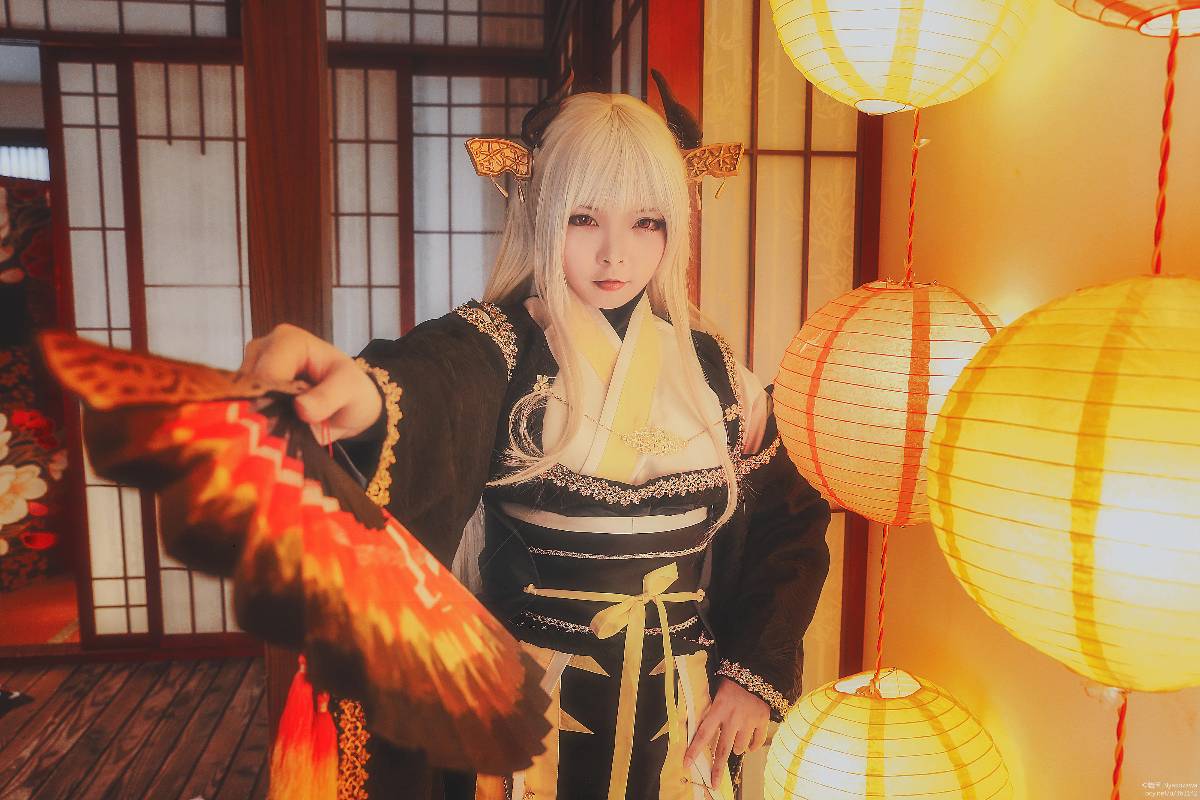 "Fate Grand Order" Kissing máu đen của Qing Ji C O S P L A Y