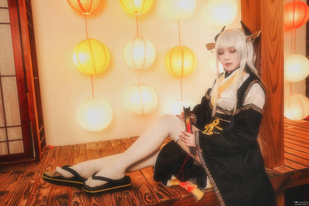 "Fate Grand Order" Kissing máu đen của Qing Ji C O S P L A Y