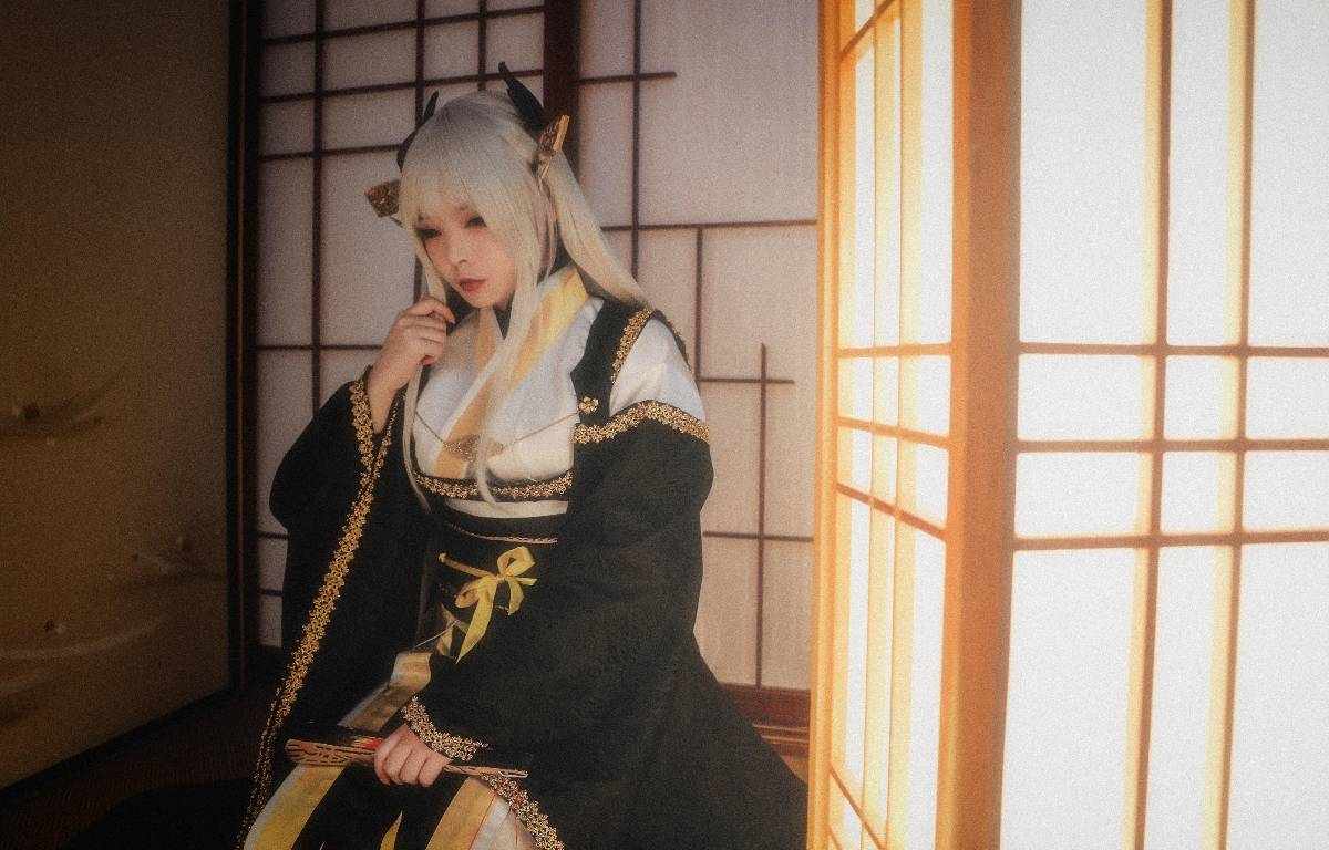 "Fate Grand Order" Kissing máu đen của Qing Ji C O S P L A Y