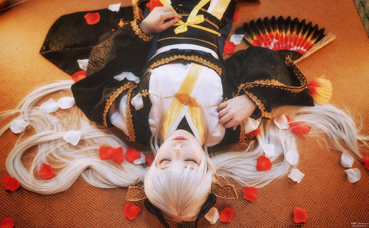 "Fate Grand Order" Kissing máu đen của Qing Ji C O S P L A Y