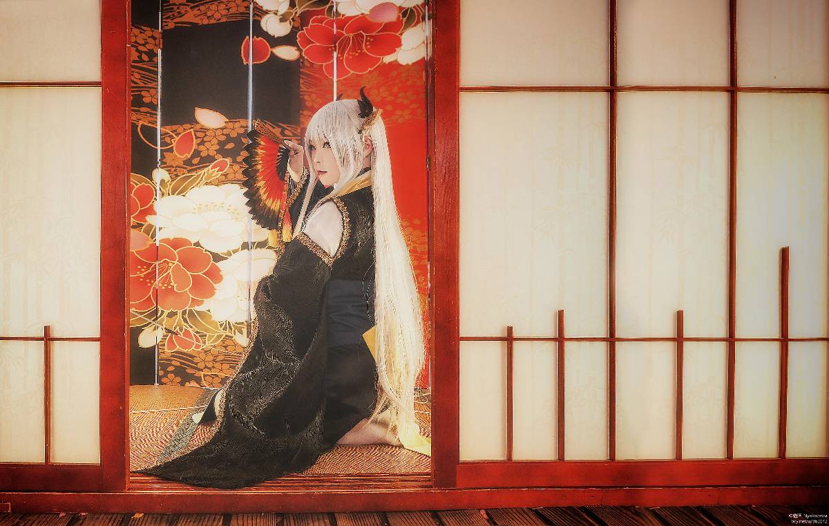 "Fate Grand Order" Kissing máu đen của Qing Ji C O S P L A Y