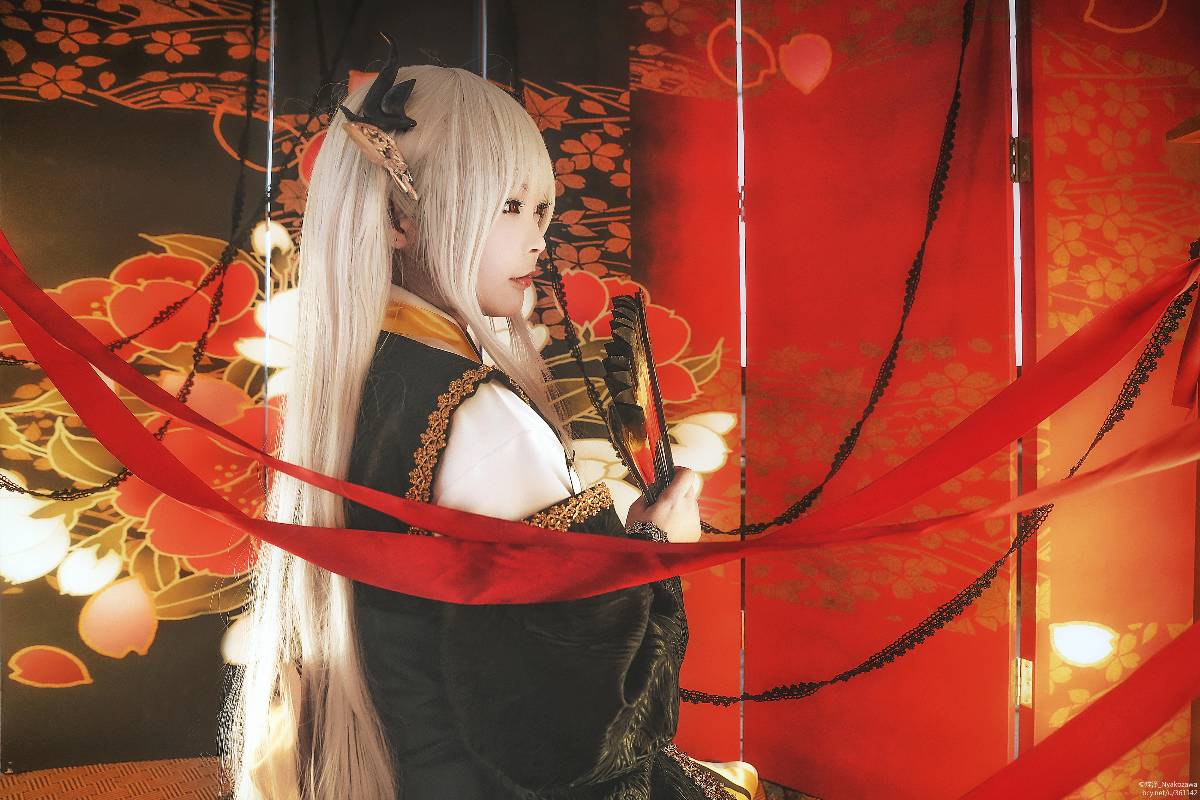 "Fate Grand Order" Kissing máu đen của Qing Ji C O S P L A Y