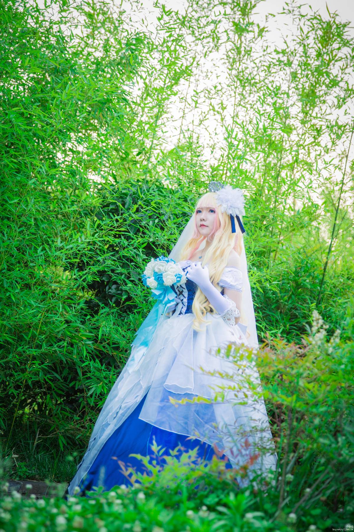 "Shilu nome pháo đài f" Xuelu nome poster váy cưới c o s p l a y