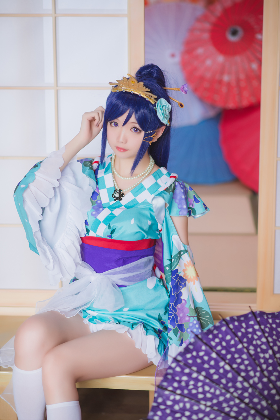 《Yêu ánh nắng trực tiếp》 Matsuura kanan yukata c o s p l a y