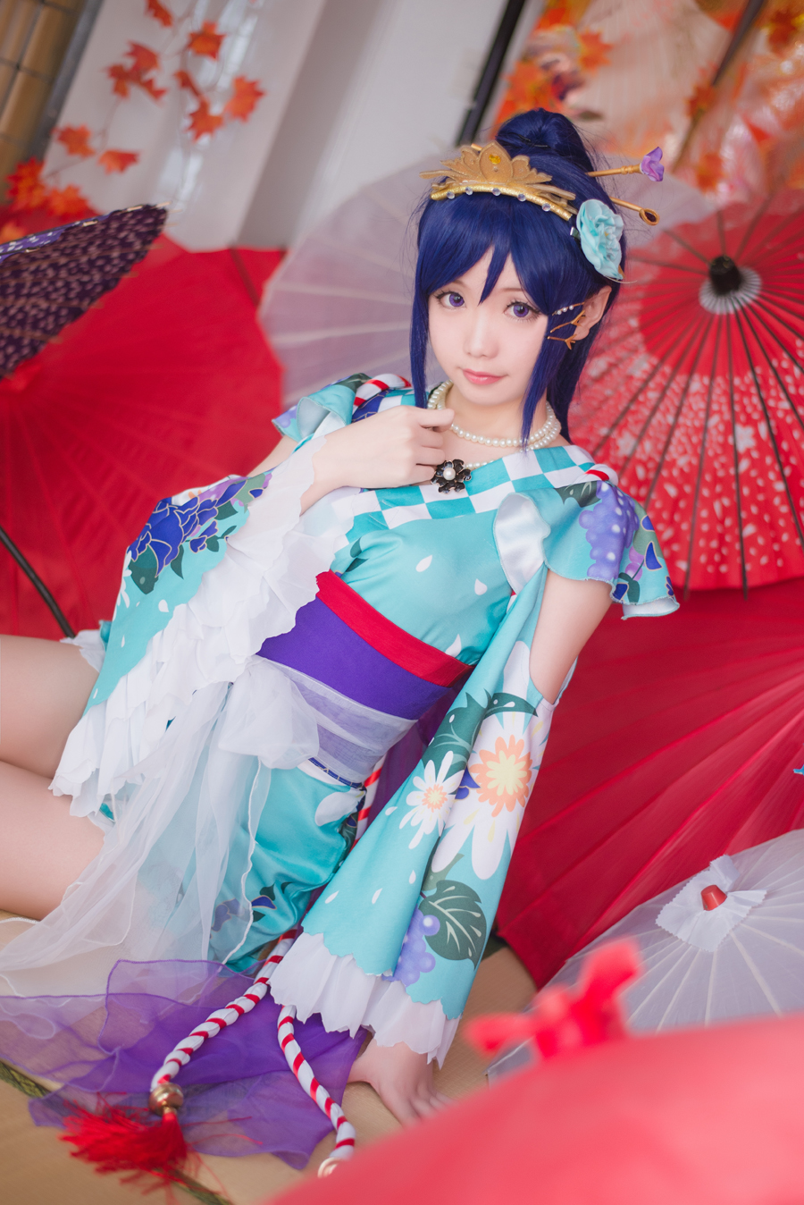 《Yêu ánh nắng trực tiếp》 Matsuura kanan yukata c o s p l a y