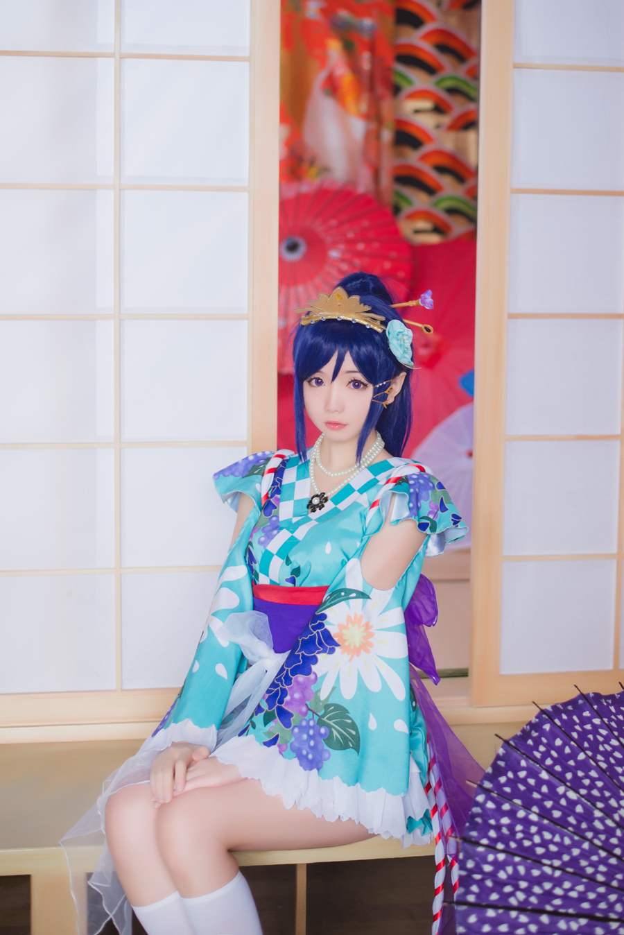 《Yêu ánh nắng trực tiếp》 Matsuura kanan yukata c o s p l a y