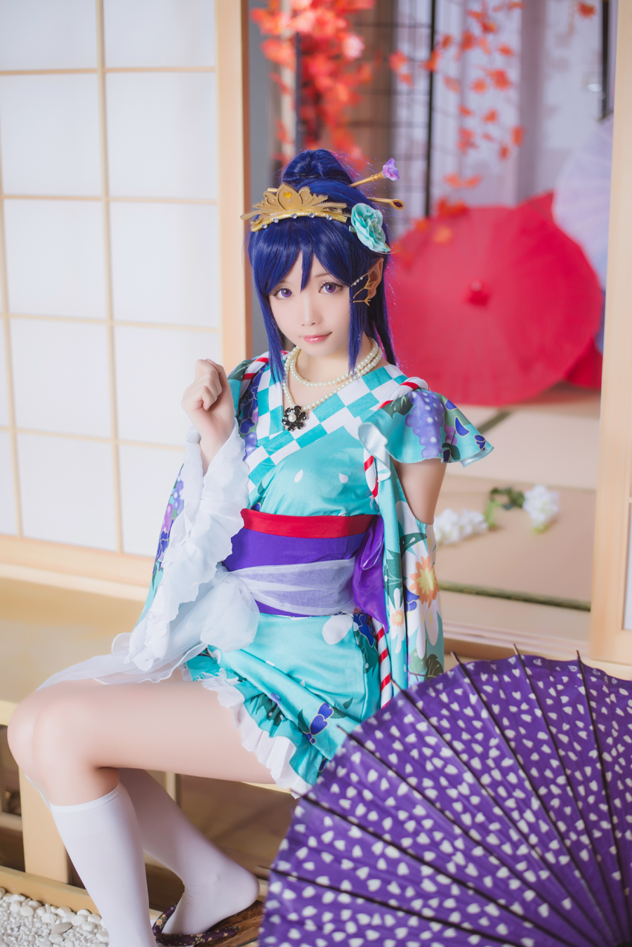 《Yêu ánh nắng trực tiếp》 Matsuura kanan yukata c o s p l a y