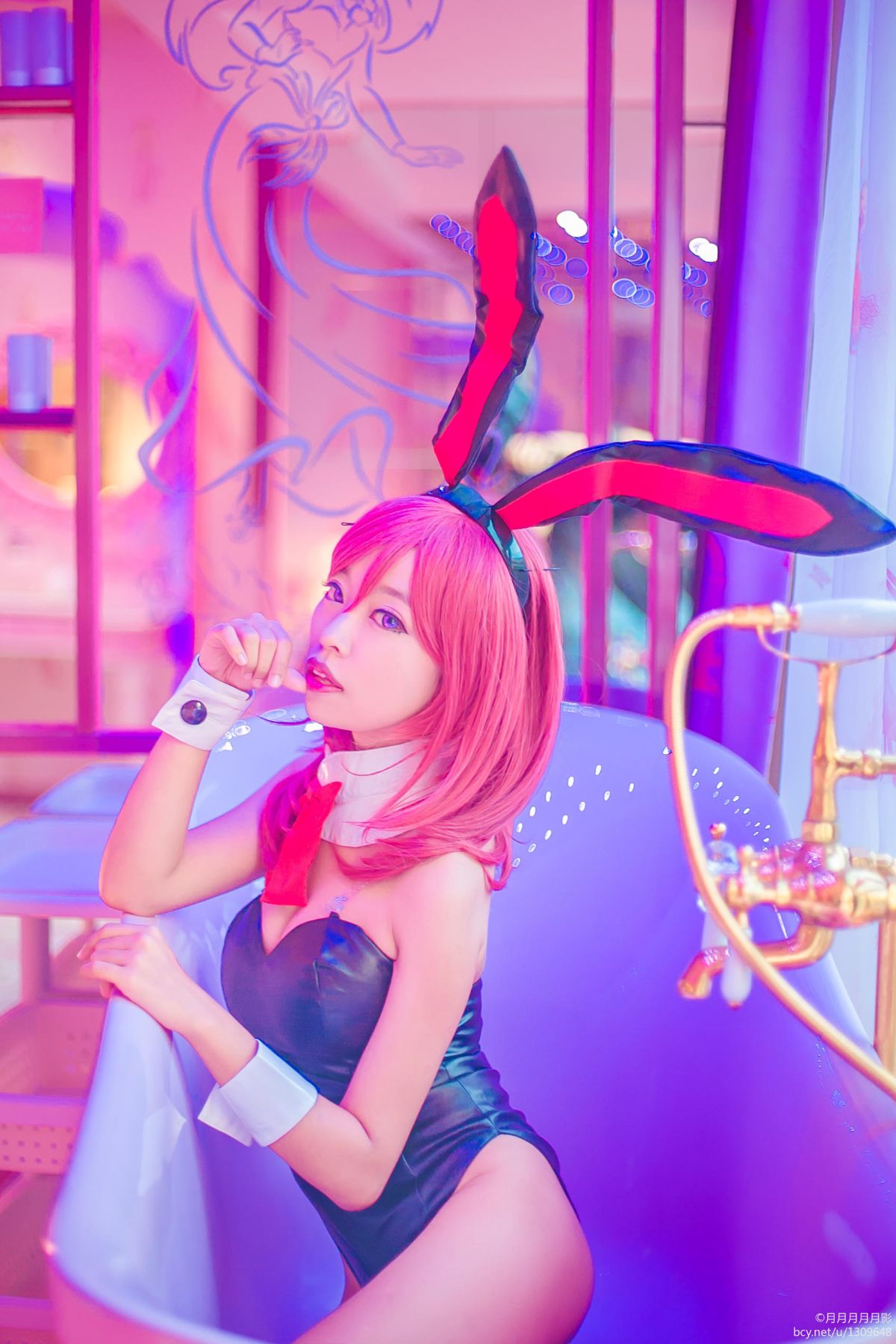 "Love Live" Nishikino Mahime Single Bunny Girl Fan c o s p l a y