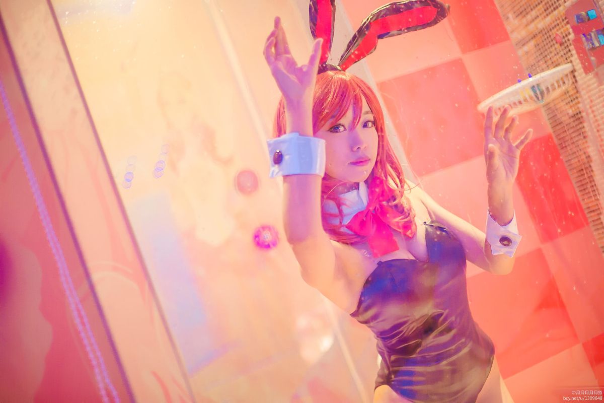 "Love Live" Nishikino Mahime Single Bunny Girl Fan c o s p l a y