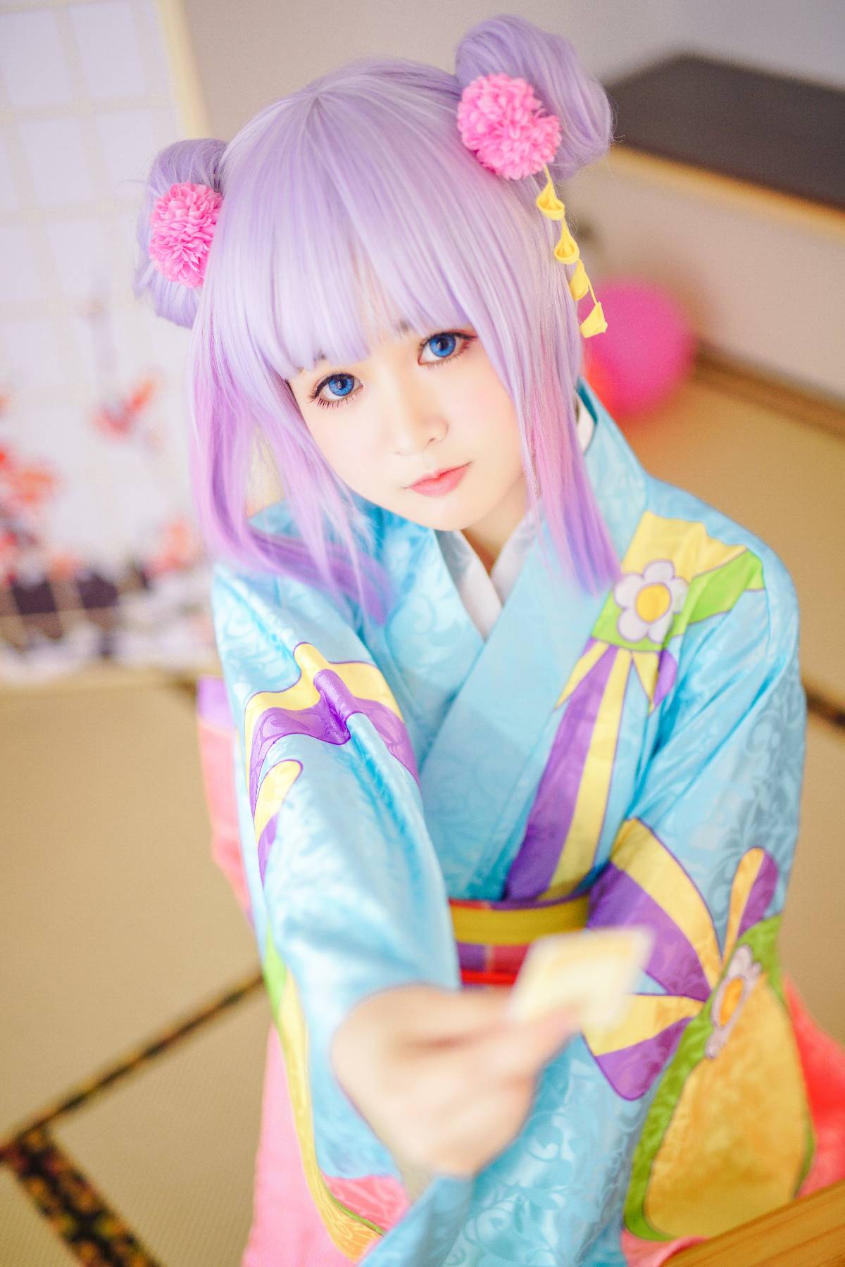 "Người giúp việc rồng của gia đình Kobayashi" Kangna Kimono c o s p l a y