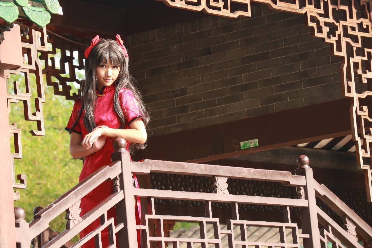 "Fate Stay Night" Tosaka Rin Cheongsam C O S P L A Y
