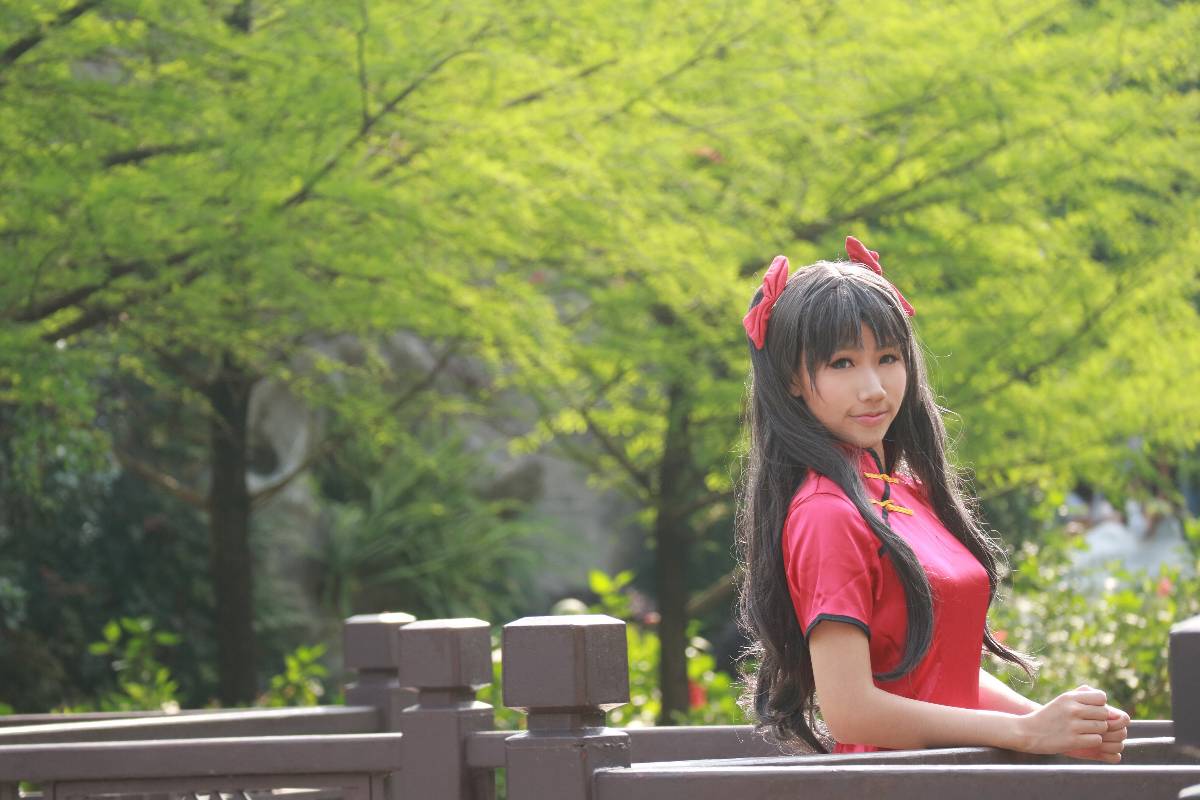 "Fate Stay Night" Tosaka Rin Cheongsam C O S P L A Y