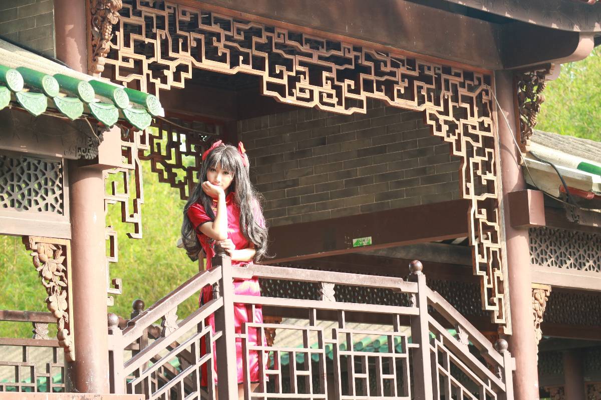 "Fate Stay Night" Tosaka Rin Cheongsam C O S P L A Y