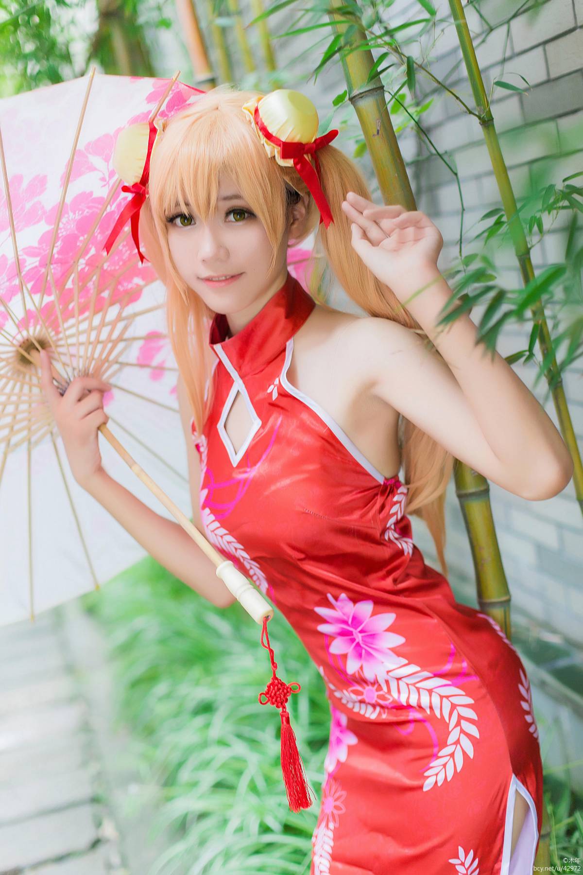 "Arch Art Online" Asuna Cheongsam c o s p l a y