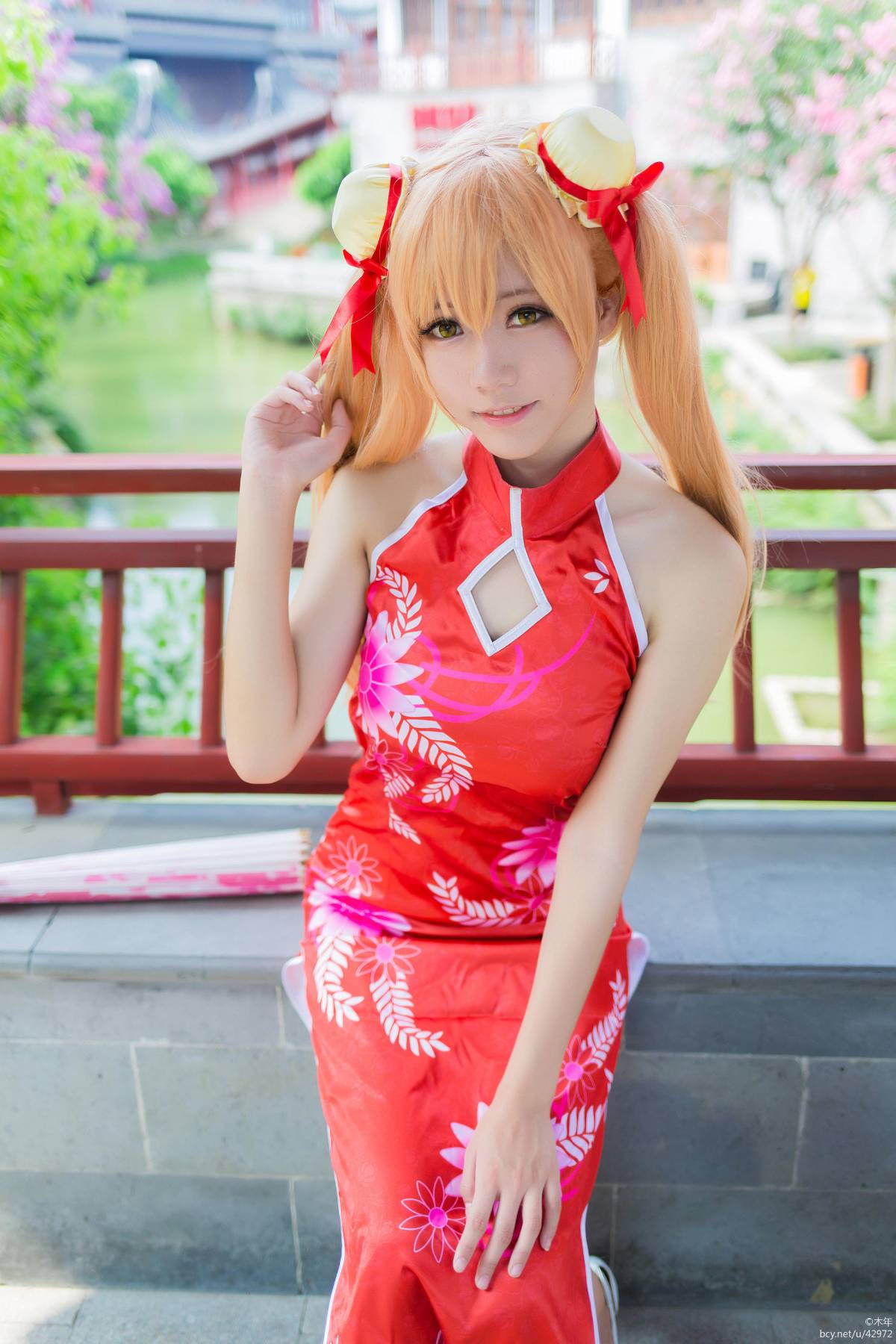 "Arch Art Online" Asuna Cheongsam c o s p l a y