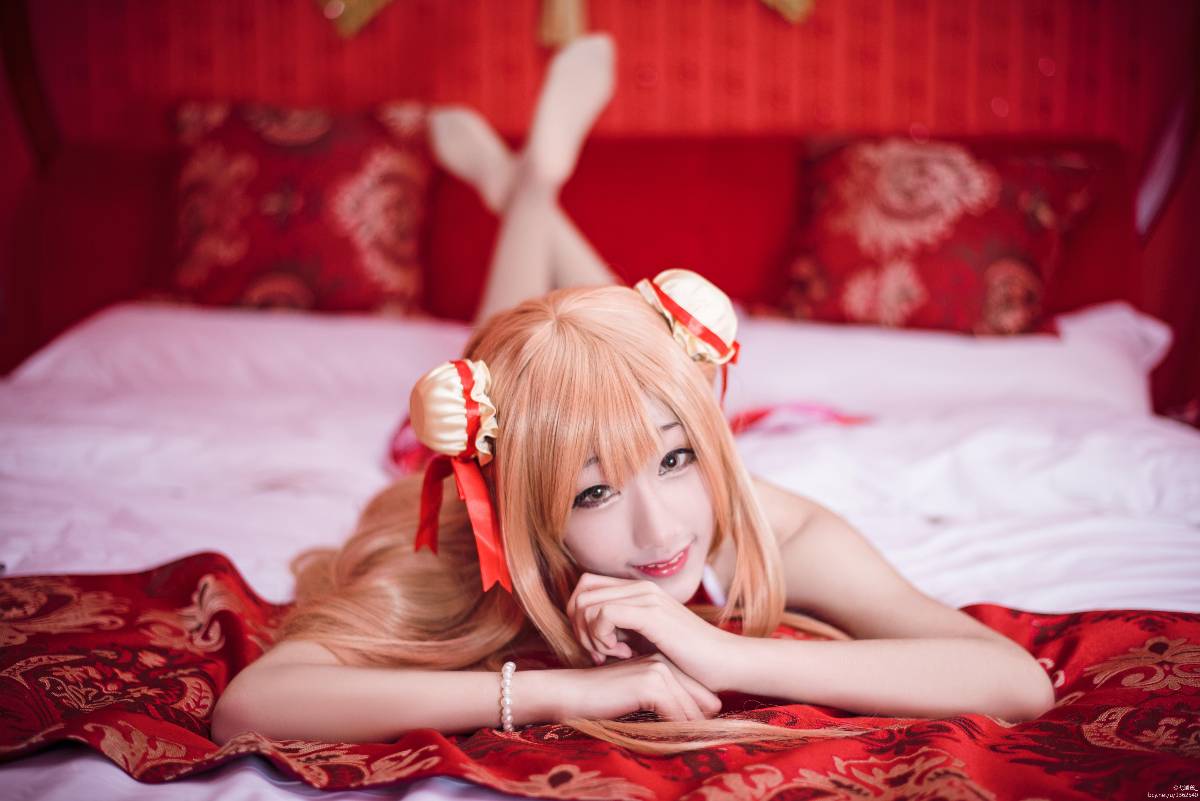 "Arch Art Online" Asuna Cheongsam c o s p l a y