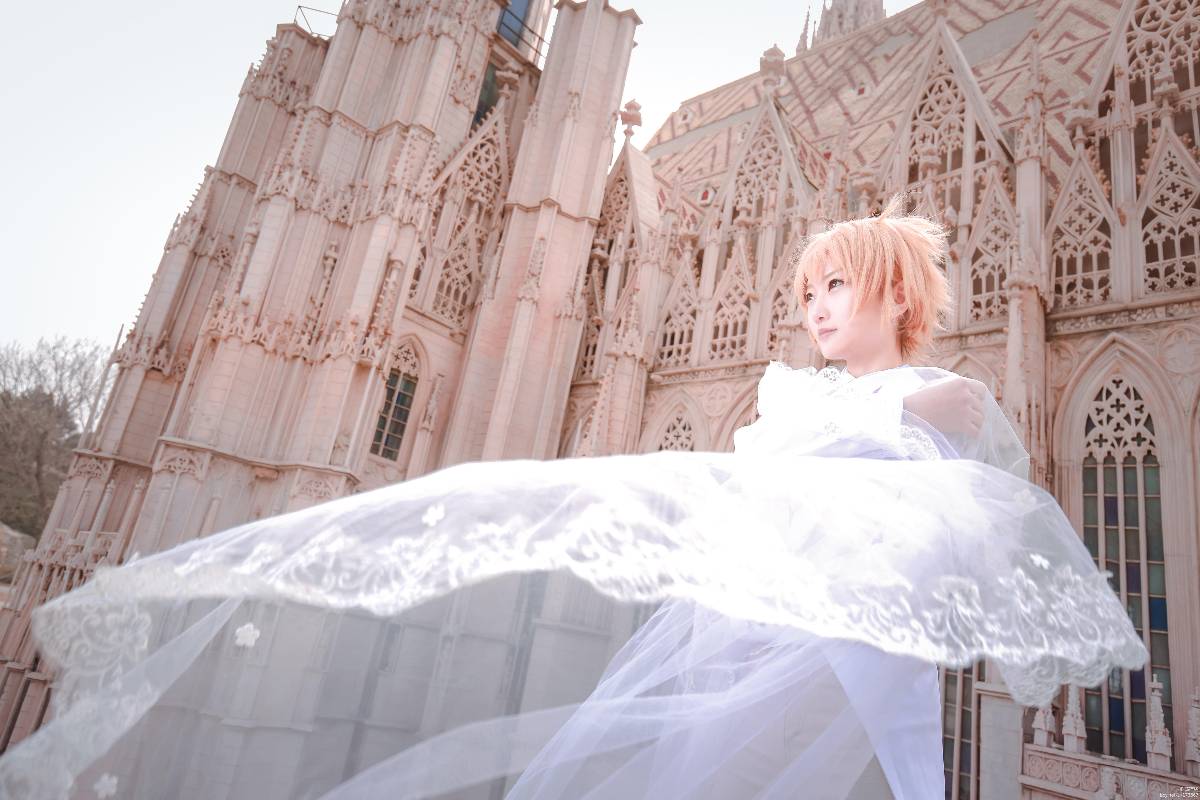 "Girl Magic Card cô gái Sakura" Sakura Wolf Wedding váy Ver C O S P L A Y