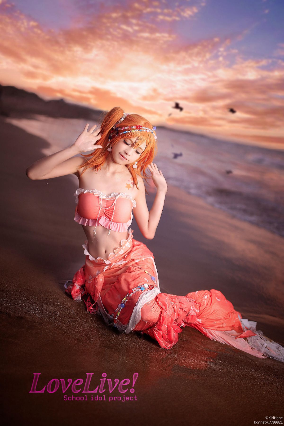 "Lovelive" Honoko Takasaka Mermaid Awakening C O S P L A Y