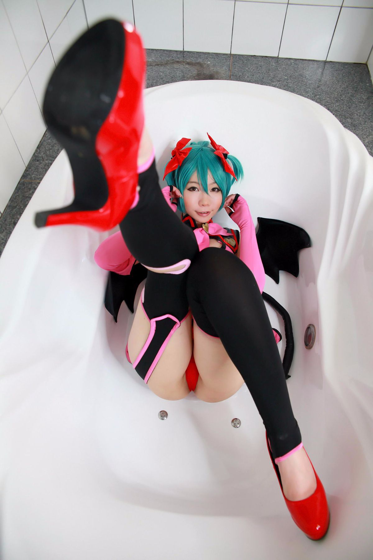 Vocaloid - Hatsune Miku Devil Cosplay của Higurashi Rin