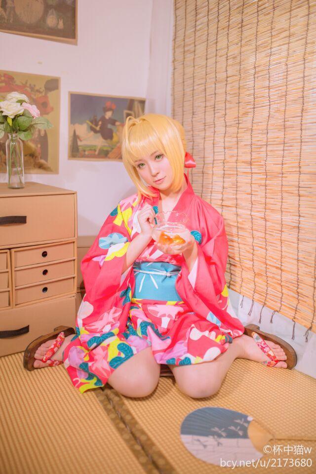 "Fate Grand Order" Nero's Summer Yukata C O S P L A Y