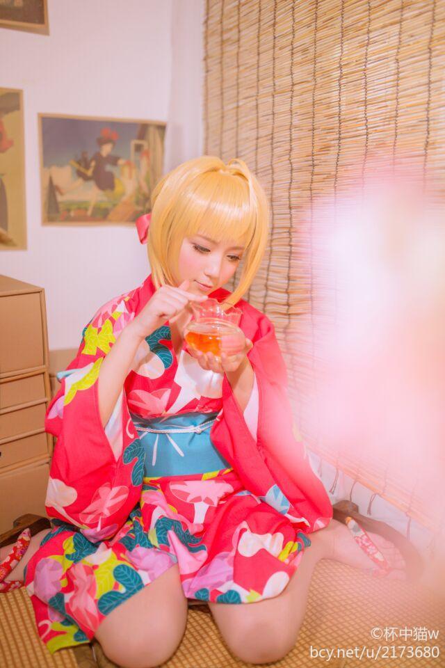 "Fate Grand Order" Nero's Summer Yukata C O S P L A Y