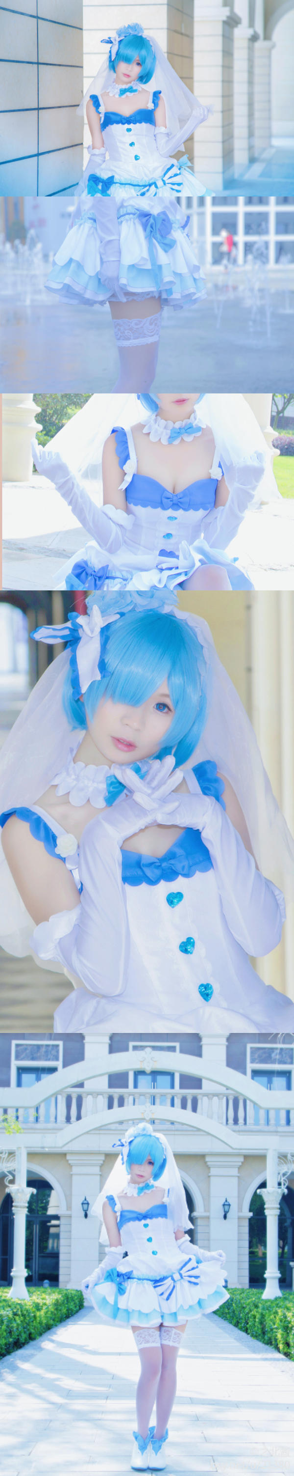 "Re From Scratch Life" Rem Fan Wedding Dress C O S P L A Y
