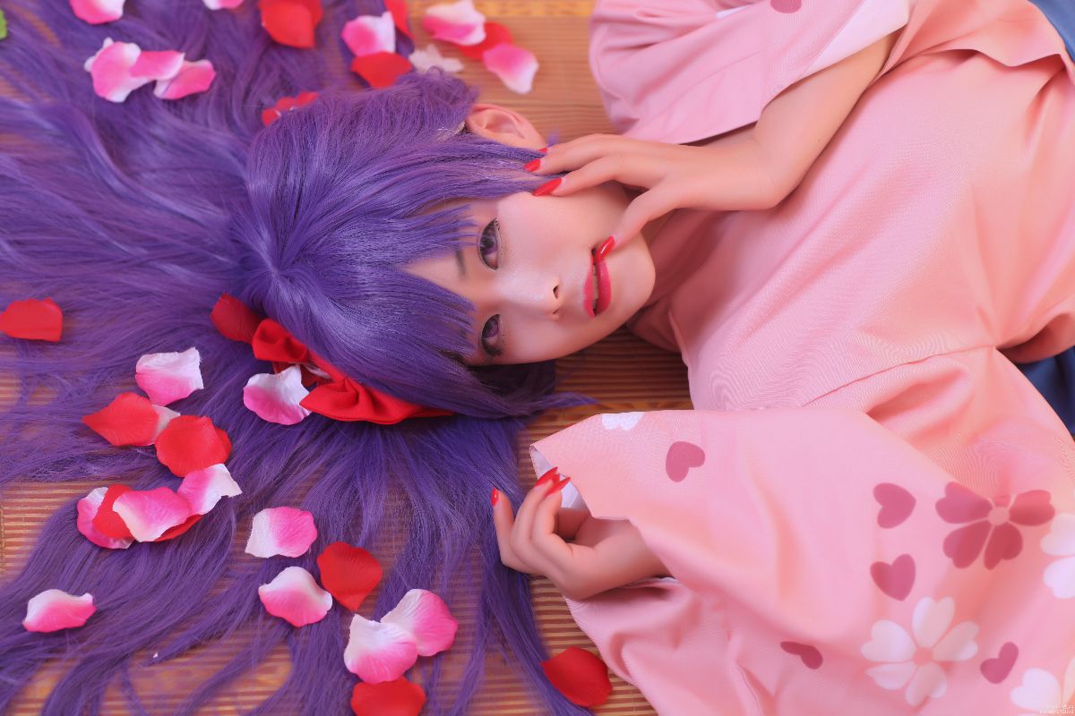 "Fate Stay Night" Matsuki Sakura Sakura màu Yukata Kimono C O S P L A Y
