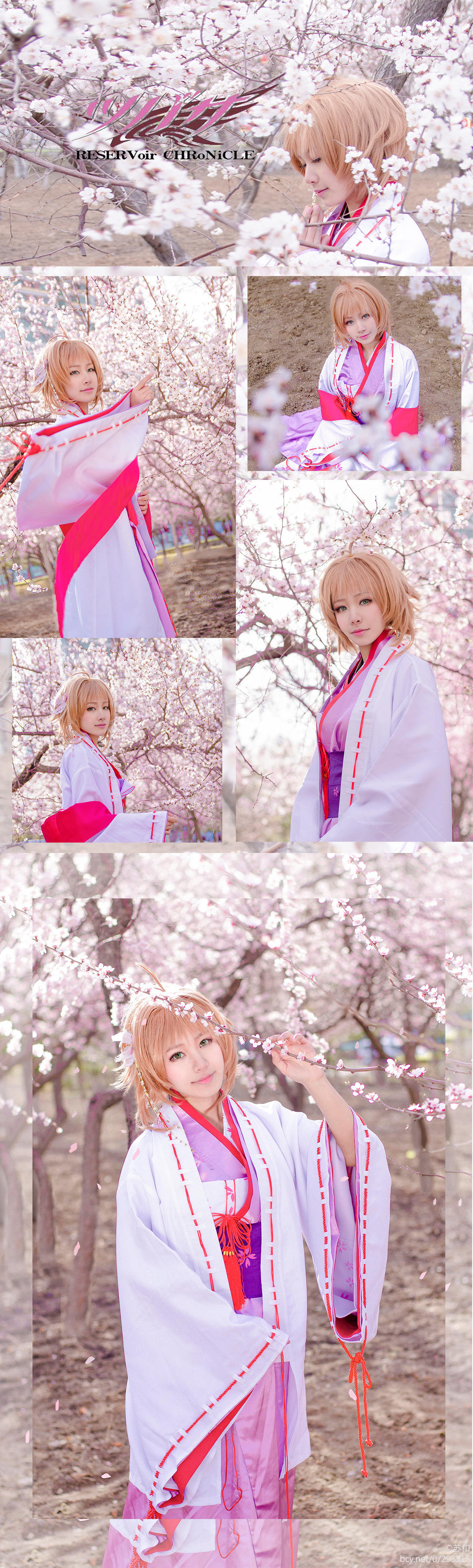 "Cánh · niên đại" Sakura Minh họa Kimono Phiên bản C O S P L A Y