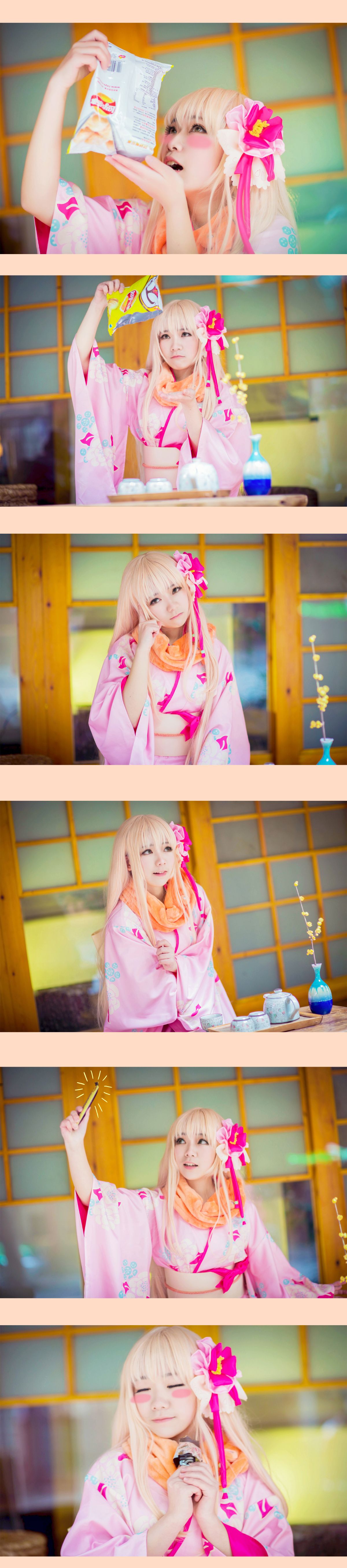 "Cô gái khô khan" chôn cất ít ôn hòa của tháng đầu tiên Kimono c o s p l a y