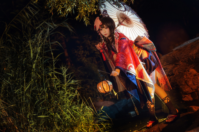 "Onmyoji" trò chơi di động kagura c o s p l a y