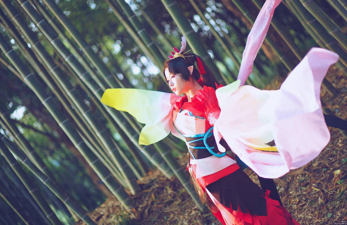 "Trò chơi di động Onmyoji" Phoenix Fire c o s p l a y