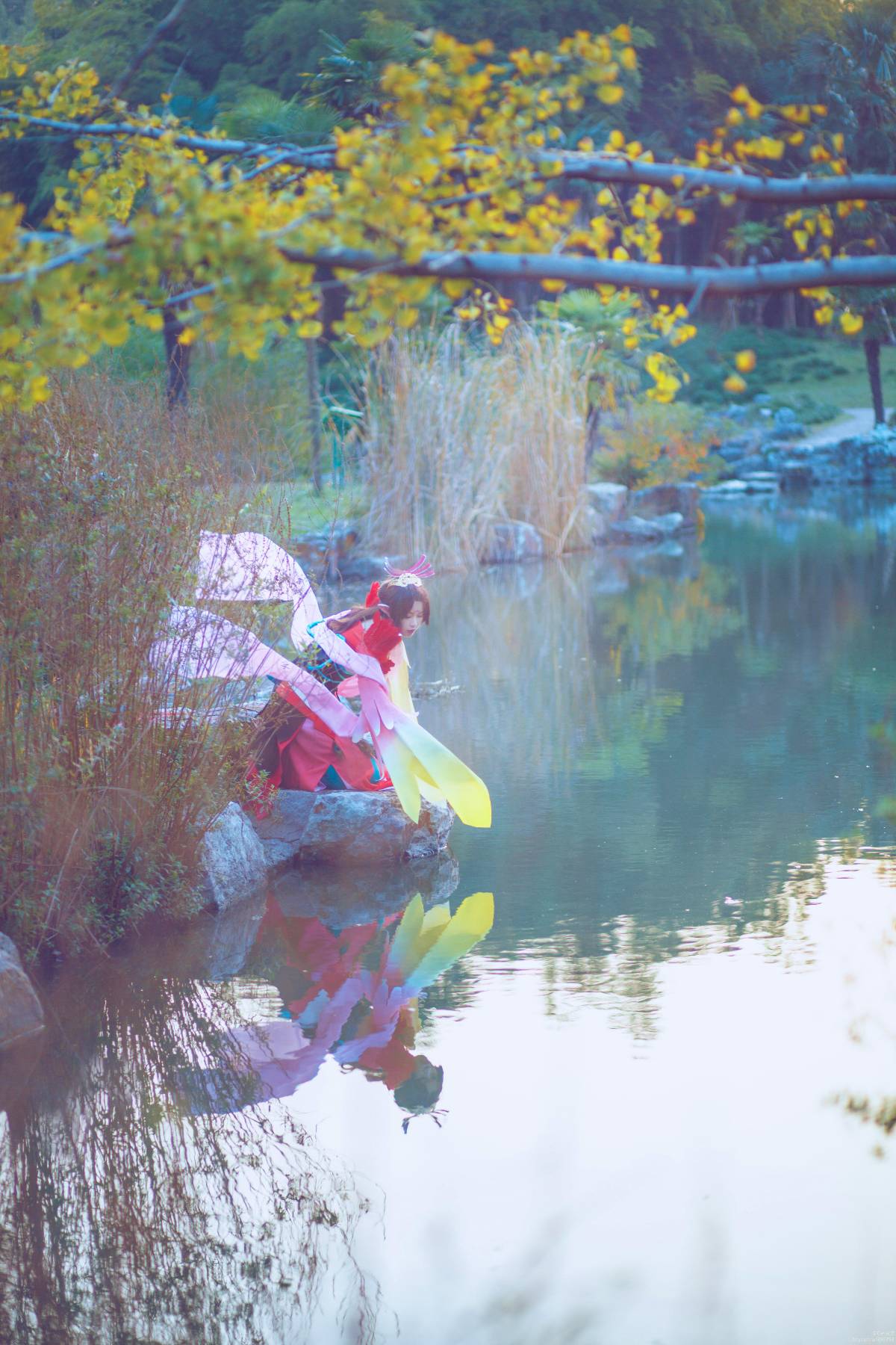 "Trò chơi di động Onmyoji" Phoenix Fire c o s p l a y