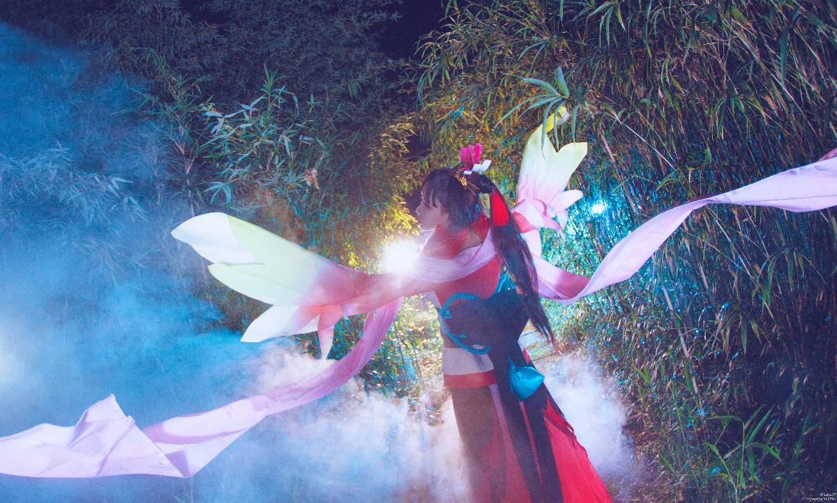 "Trò chơi di động Onmyoji" Phoenix Fire c o s p l a y